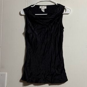 Chadwicks Black Fitted Sleeveless Tank Top